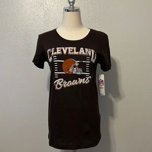Team Apparel NFL CLEVELAND BROWNS T-Shirt Short Sleeve New With Tags Size Medium